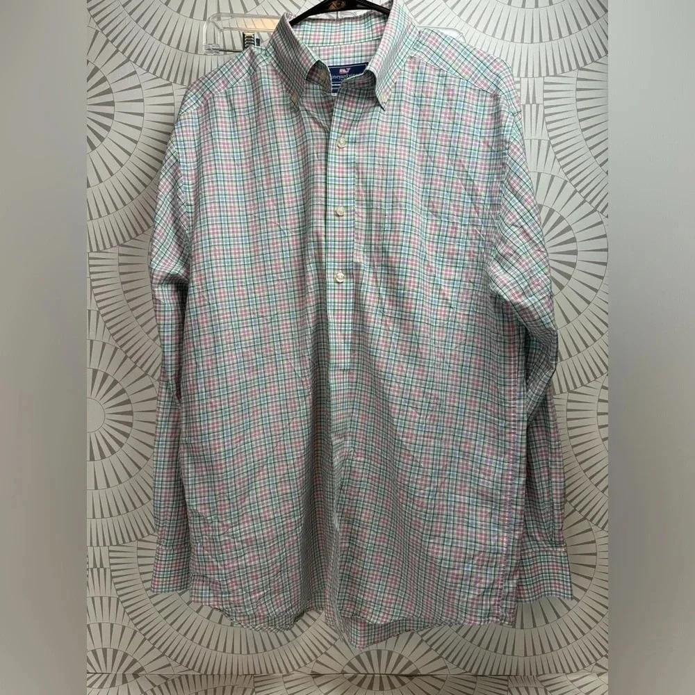 Vineyard Vines Men’s‎ Long Sleeve Button Up Classic Fit Murray Shirt Medium